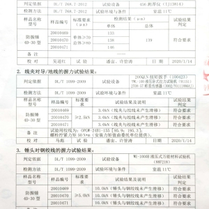防振锤检验报告